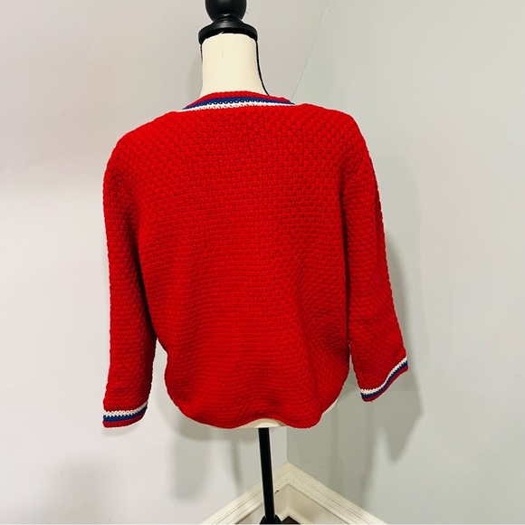 NWT Frances Valentine Angie Cardi Coat in Red -M - Picture 4 of 12